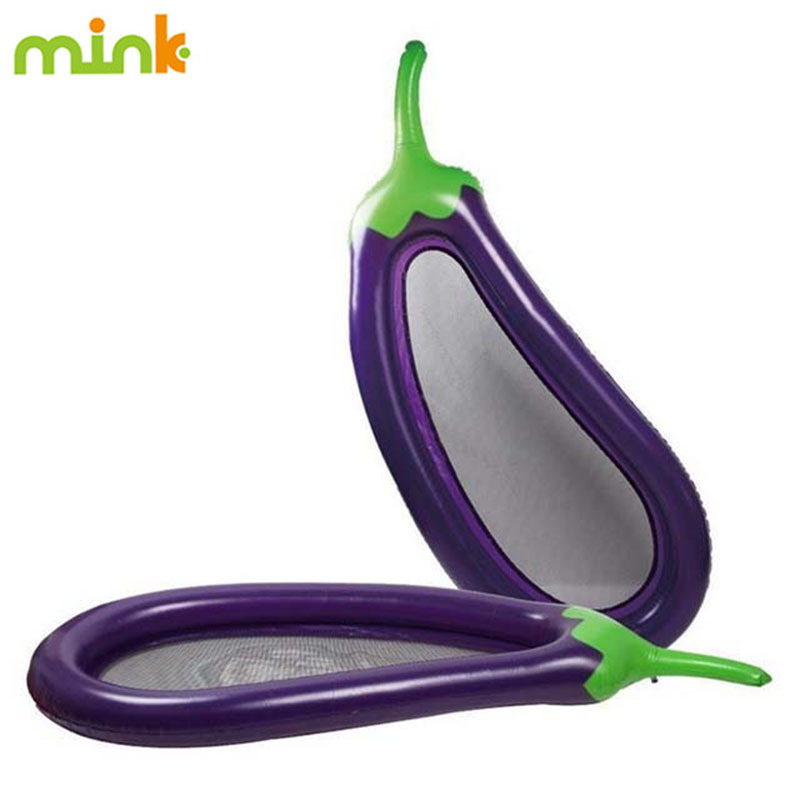 New eggplant floating row net inflatable lounge chair adult water…