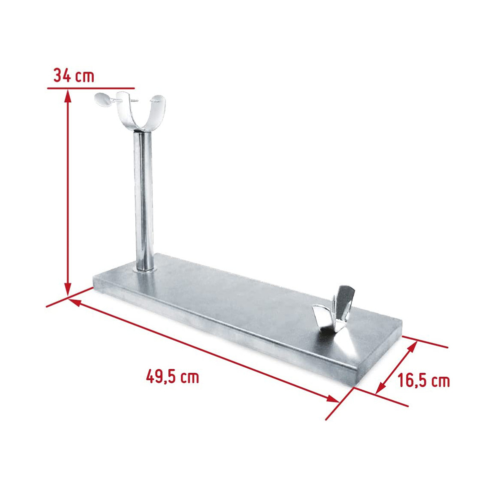 Soporte de exhibición de pierna de cordero Bama de acero inoxidable Soporte de jamón español Soporte de jamón italiano grande Iberia
