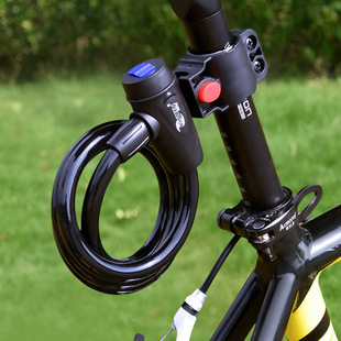 Mountain Bike Lock Anti-Theft Electric Battery Bicycle Password Portable Kidsren's Fixed Chain Lock Accessories