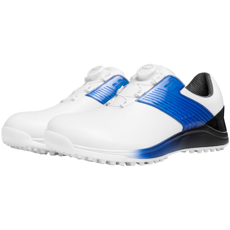 Giày golf PGM nam đế giữa cao su mềm, núm vặn tiện lợi, chống trượt — XZ367-Star Blue [đế giữa cao su mềm IP/đinh giày chống trượt bên/dây buộc núm], XZ367-Super Star Color [IP cao su mềm đế giữa/đinh giày chống trượt bên/dây buộc núm]
