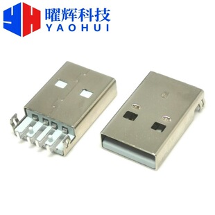 USB 2.0 4PIN ���幫�^ A�� 90�Ȳ��DIP ���_ �LL=18.7MM ����