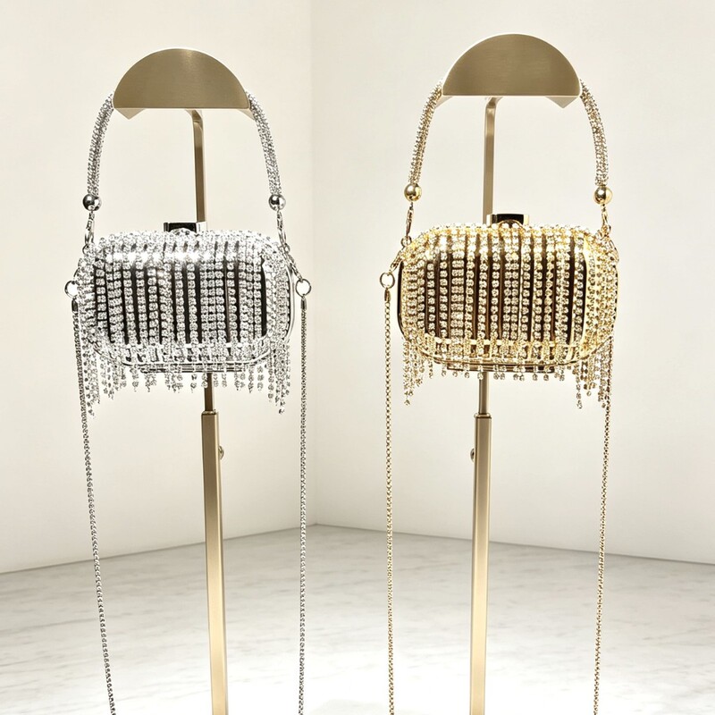 New cross-border celebrity party bag, chain handbag, fashionable party shoulder crossbody bag, small bag with rhinestones, evening bag New cross-border celebrity party bag, chain handbag, fashionable party shoulder crossbody bag, small bag with rhinestones, evening bag