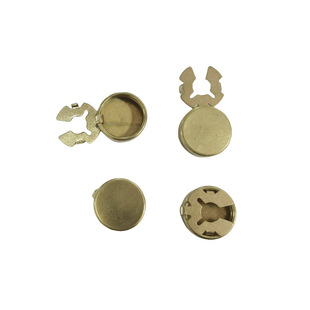 New Jewelry Shirt Cufflinks Glossy Box Copper Material Round Head Turtle Buckle Collar High-End Button Box