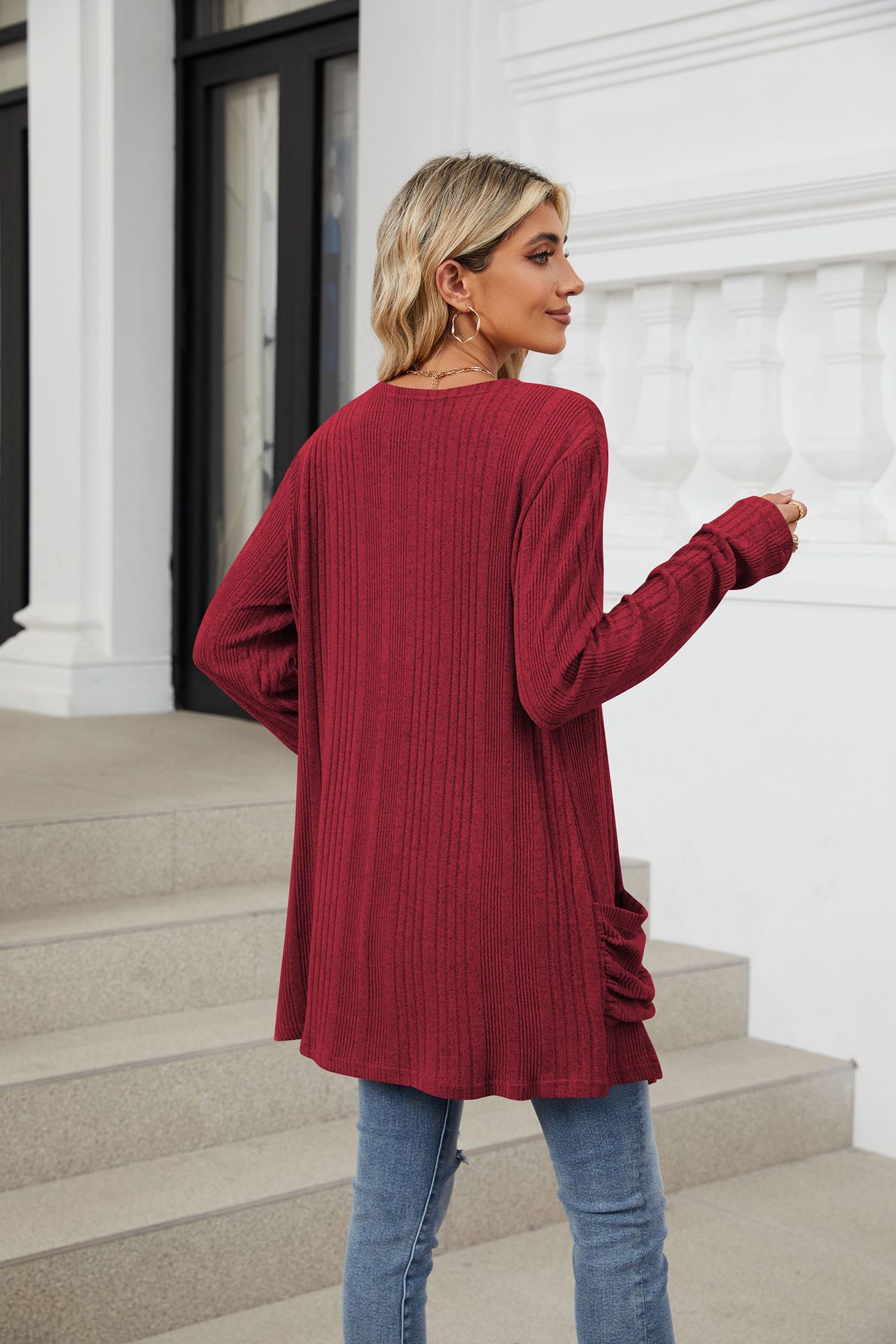 490g Weight Long Sleeve Sleeve Length Placket Placket Type Regular Sleeve Sleeve Type Nylon, Spandex, Polyester Fabric Type Long Top Length Cardigan Tops Type Holiday, Daily Occasion Collarless Neckline Regular Fit Fit Type Solid Color Pattern Winter, Autumn Season Women's Gender Casual, Elegant Style Wholesale Women's Casual Elegant Solid Color Long Sleeve Sweaters & Cardigans 47