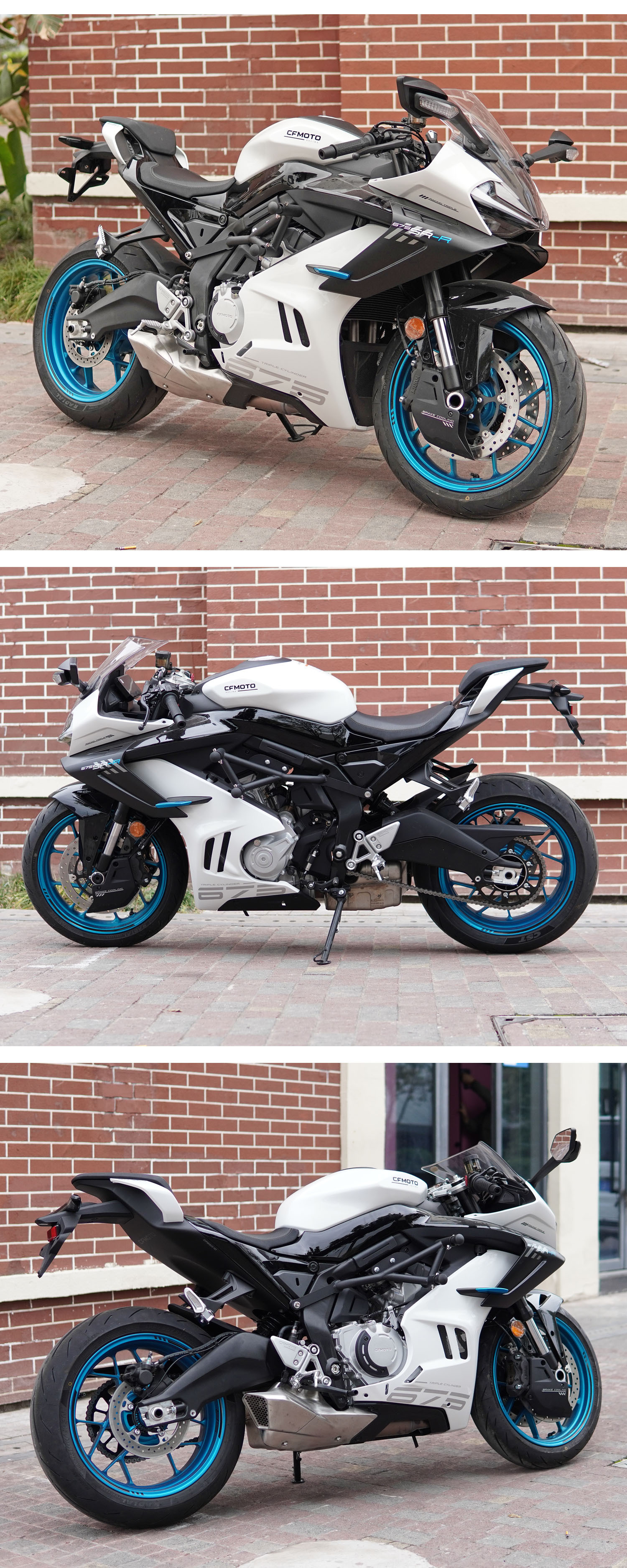 Suitable for spring breeze 675SR aluminum alloy spring head bumper carbon steel pipe anti-fall anti-collision bar modification accessories