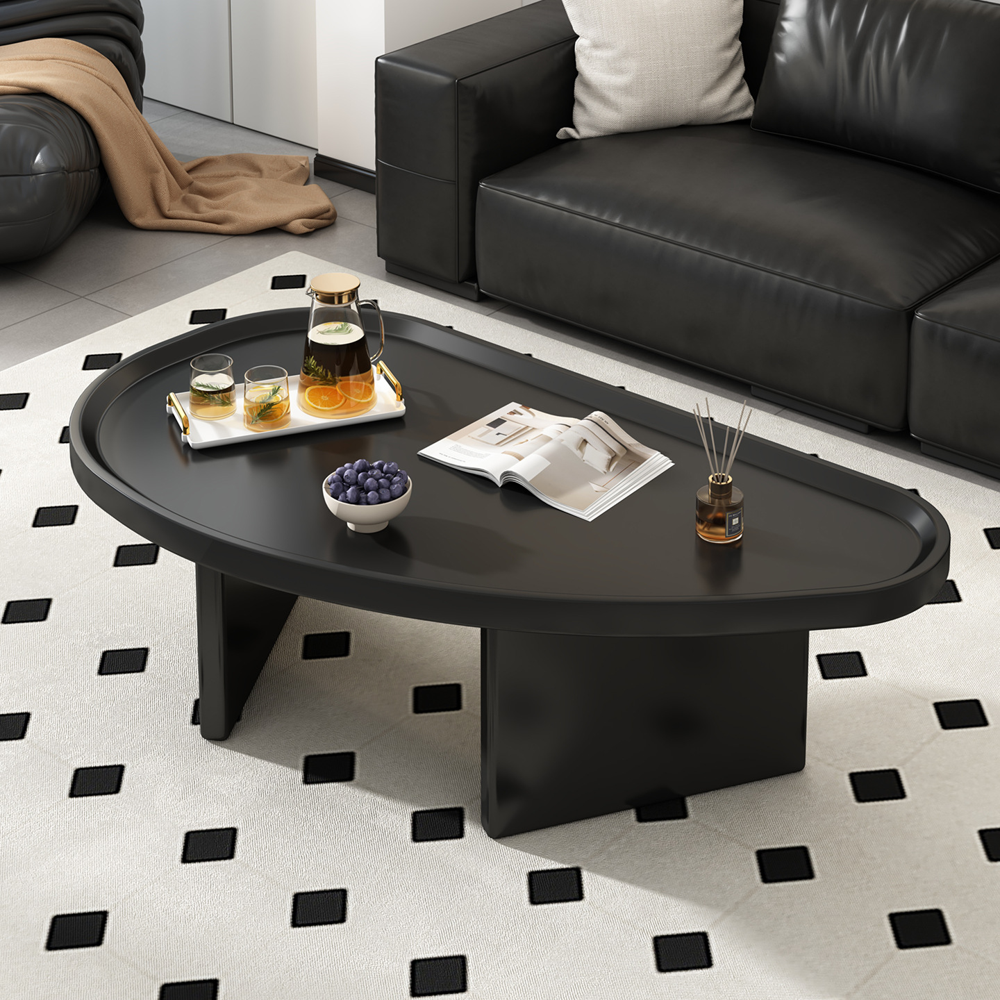 茶几客厅家用2025新款意式简约小户型桌子高级感阳台创意极简茶桌