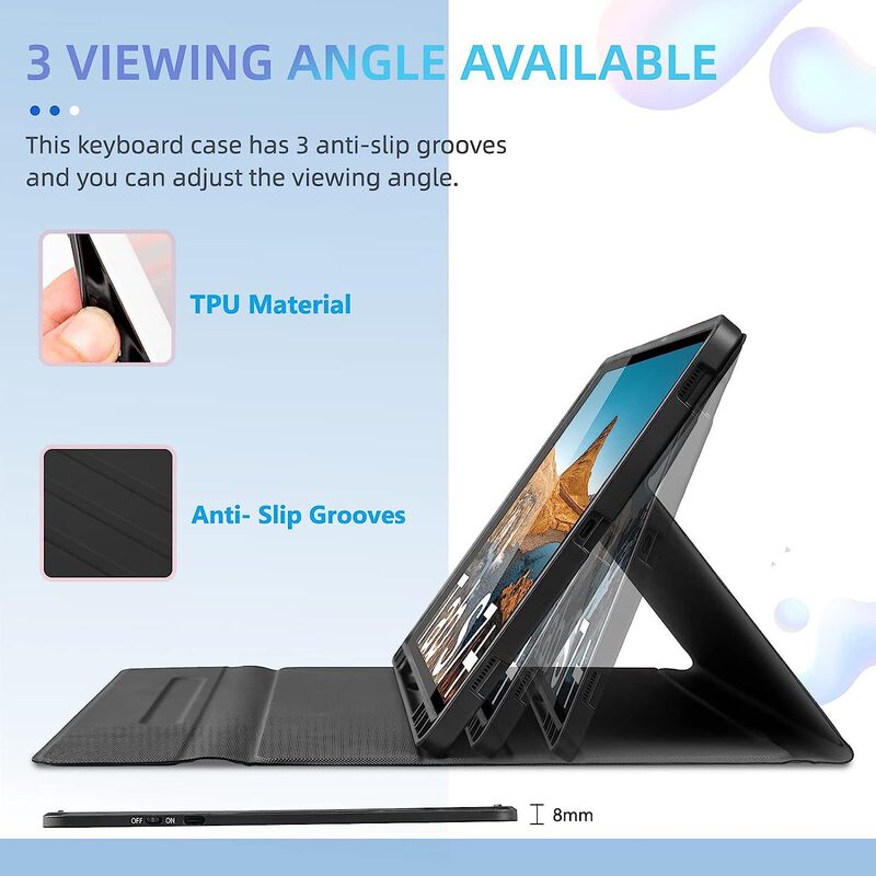 Suitable for Samsung Tabs7Pe/S8 Plus12.4 Tablet Computer External Wireless Bluetooth Keyboard Protective Cover