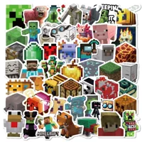 Набор наклеек — 100 шт. в стиле Minecraft для чемодана и граффити