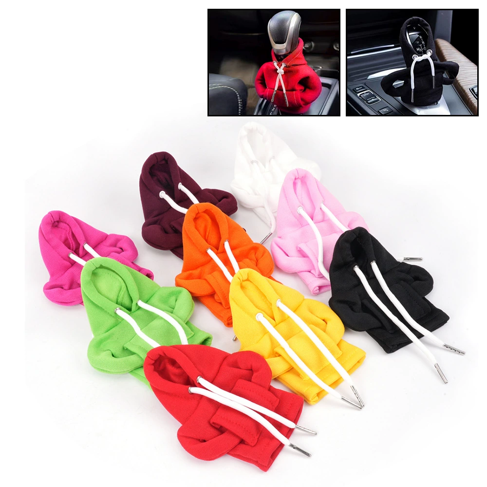 Бесплатная доставка автомобильный рычаг с капюшоном маленький свитер декоративный рычаг переключения передач толстовка с капюшоном для украшения кабины через границу