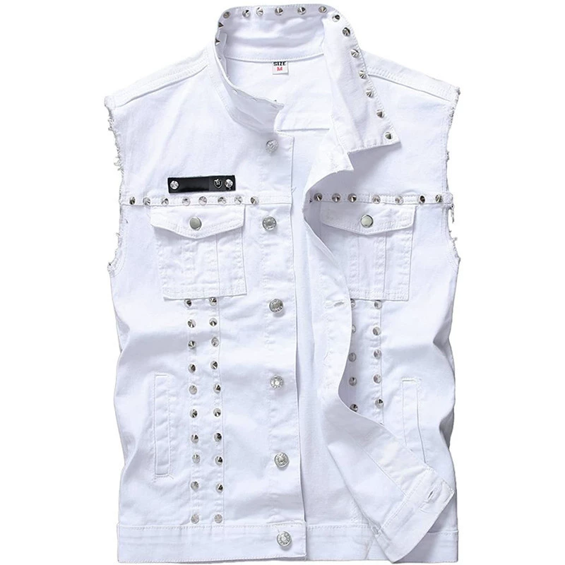 Жилет, куртка, панк-стиль, плюс-вел., европейский стиль, slim fit
