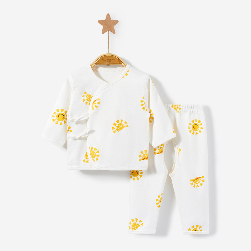 Ropa de bebé recién nacido Primavera, Otoño e Invierno recién nacido algodón 0 base 3 meses cálido monje otoño ropa bebé ropa interior traje