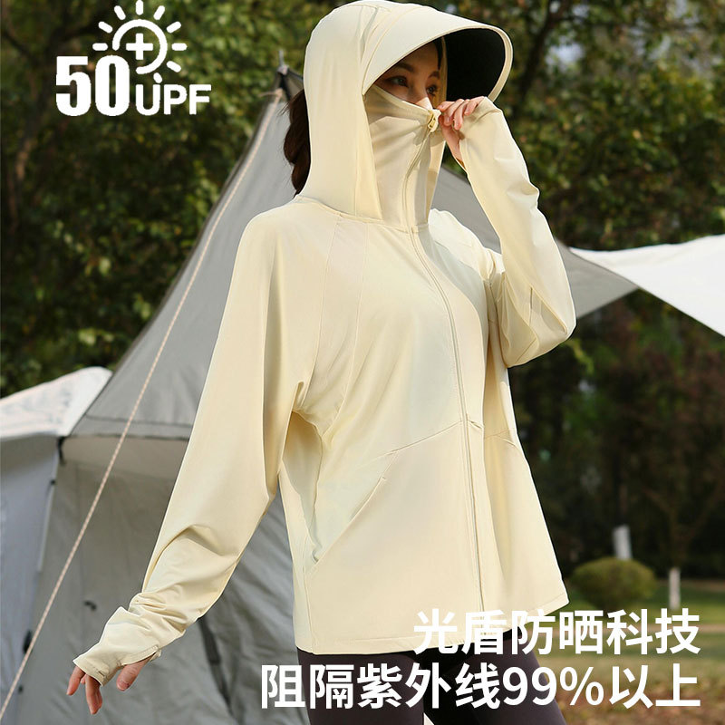Ice Silk Sun Protection Clothing for Women 2026 New Style Ice-Feel Breathable Cycling Loose-Fitting Summer Uv Protection Upf50+ Sun Protection Clothing
