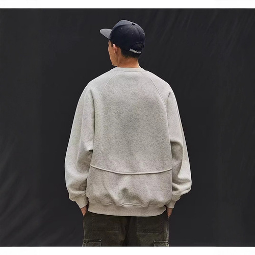2025 spring and autumn American letters simple men's round-neck sweater fashionable fashion brand casual all-matching high street men's coat