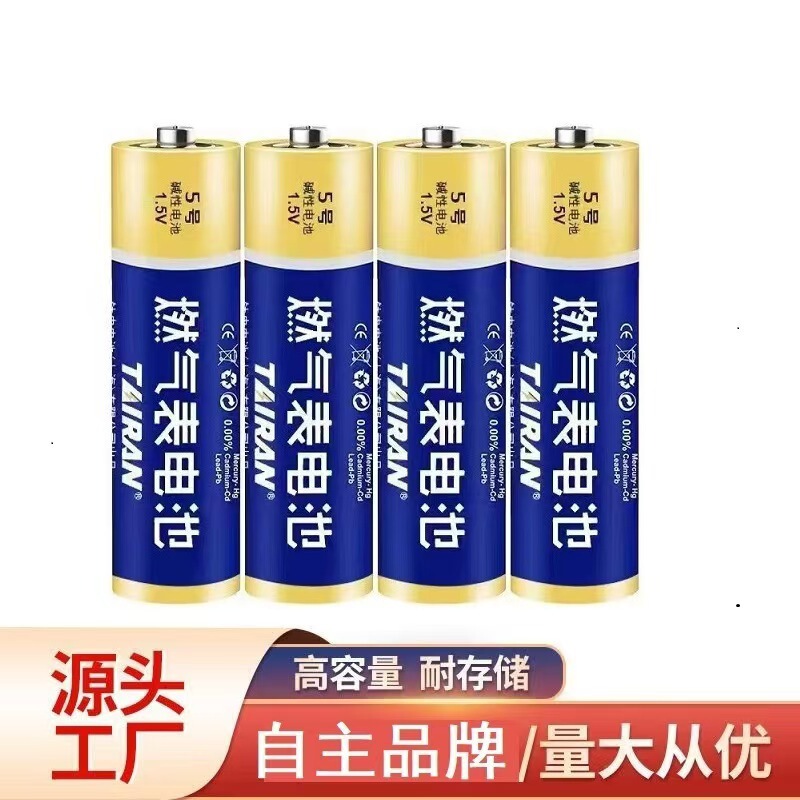 Titanium Rantian Gas Meter Battery 1.5V Alkaline Aa Iot Smart Energy Meter Durable No. 5 Safe