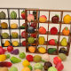 Simulation fruit mini strawberry watermelon durian litchi apple grape banana persimmon peach miniature model ornaments