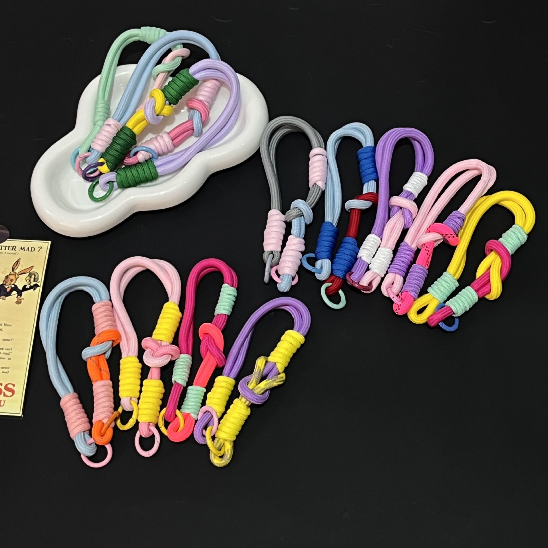 Polyester Material 1 Piece Polyester Color Block Slip-on Bag Charms