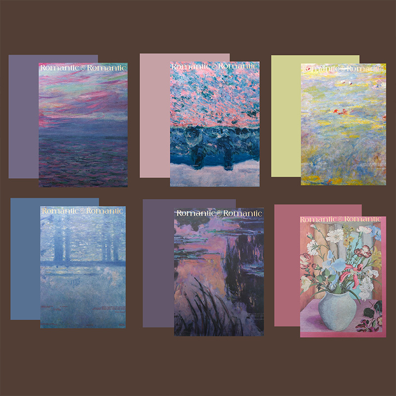 Serie de pintura al óleo de siete colores Cordier Monet color de control de color de papel floral paquete de flores de papel floral embalaje de alto nivel