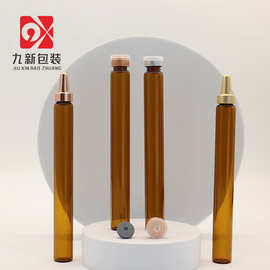 10ml茶色口服液玻璃瓶15毫升细长卡口瓶胶原蛋白分装瓶工厂现货