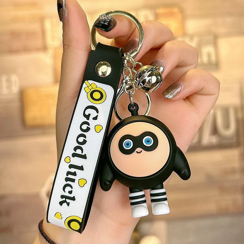 Huevo muñeca fiesta coche llavero bebé oso en línea celebridad mochila adornos perdido corazón oso coche llavero muñeca