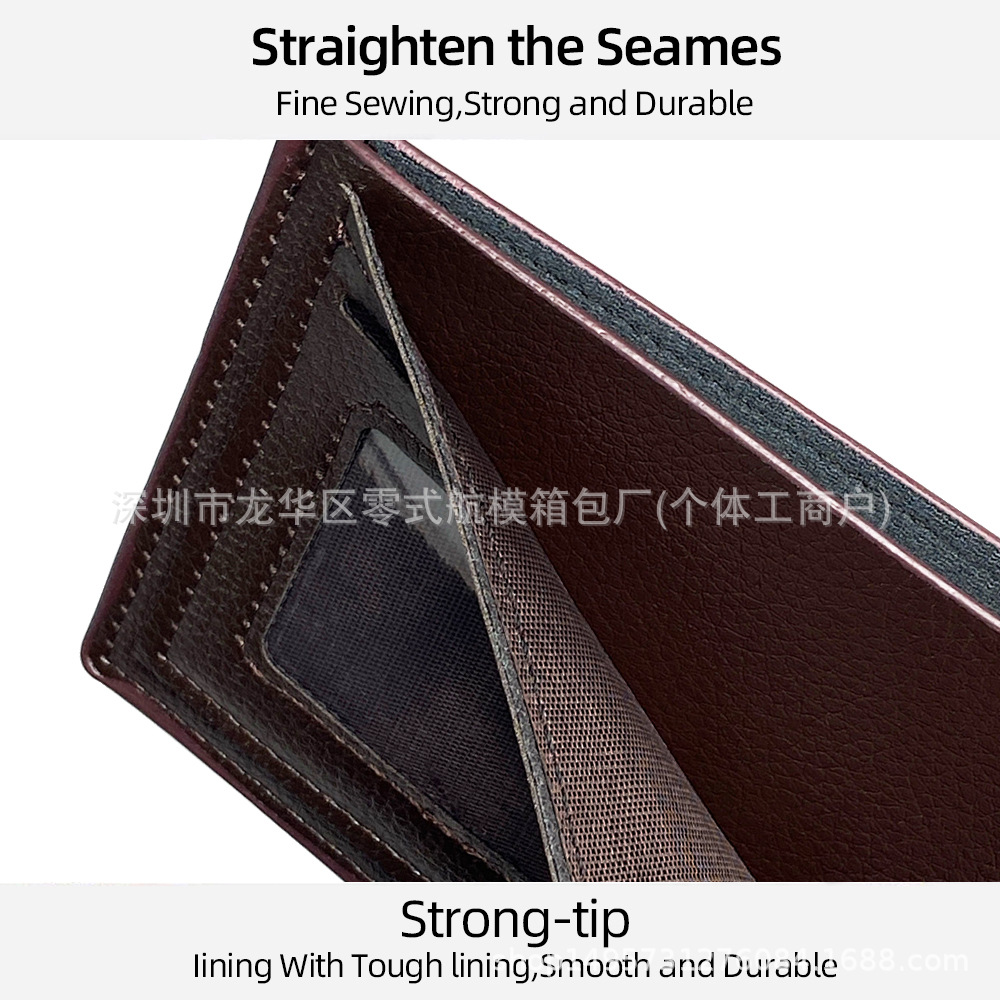 Cartera con estampado de cocodrilo Cartera para hombre Nuevo clip de dinero duradero Estilo corto Moda negocios Cartera de múltiples tarjetas Clásico