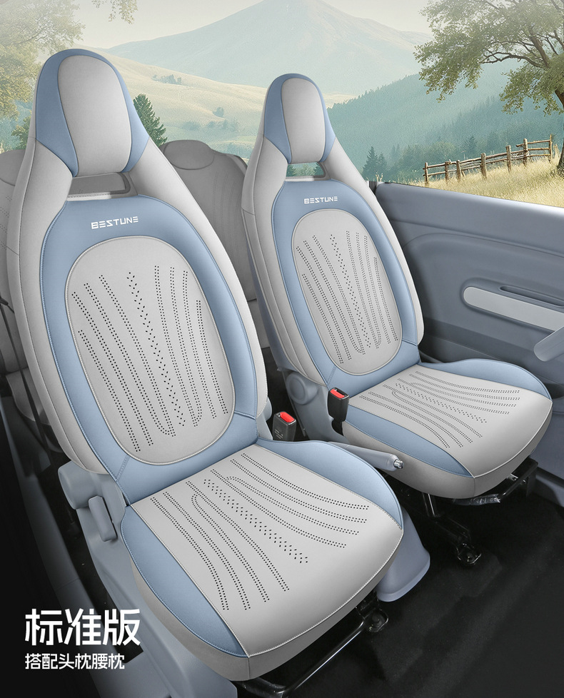 2025 Pentium Pony Special Suede Leather Saddle Pad, Wear-Resistant and Comfortable for All Seasons, Cartoon Car Seat Cushion and Seat Cover