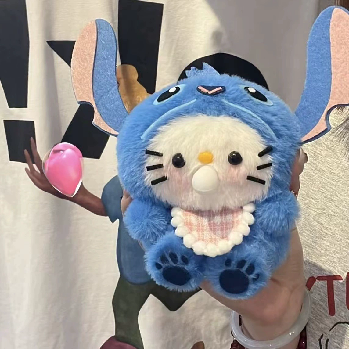 Материал для обуви Xiaoku & KT кот Stitch bag будет пускать пузыри, можно записать щелчок, подвеска сумки плюшевые пузыри