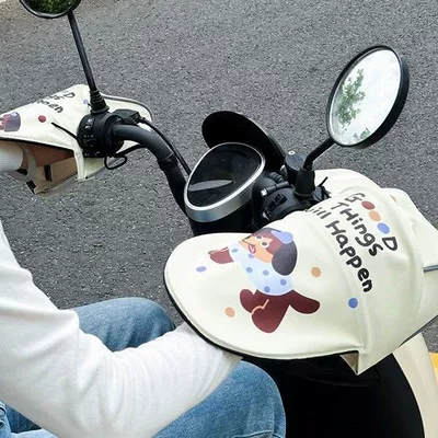 Electric vehicle sun protection gloves, electric motorcycle hand guards, extended breathable summer heat-insulating UV protection handle covers