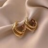 2 # Gold hoop earrings
