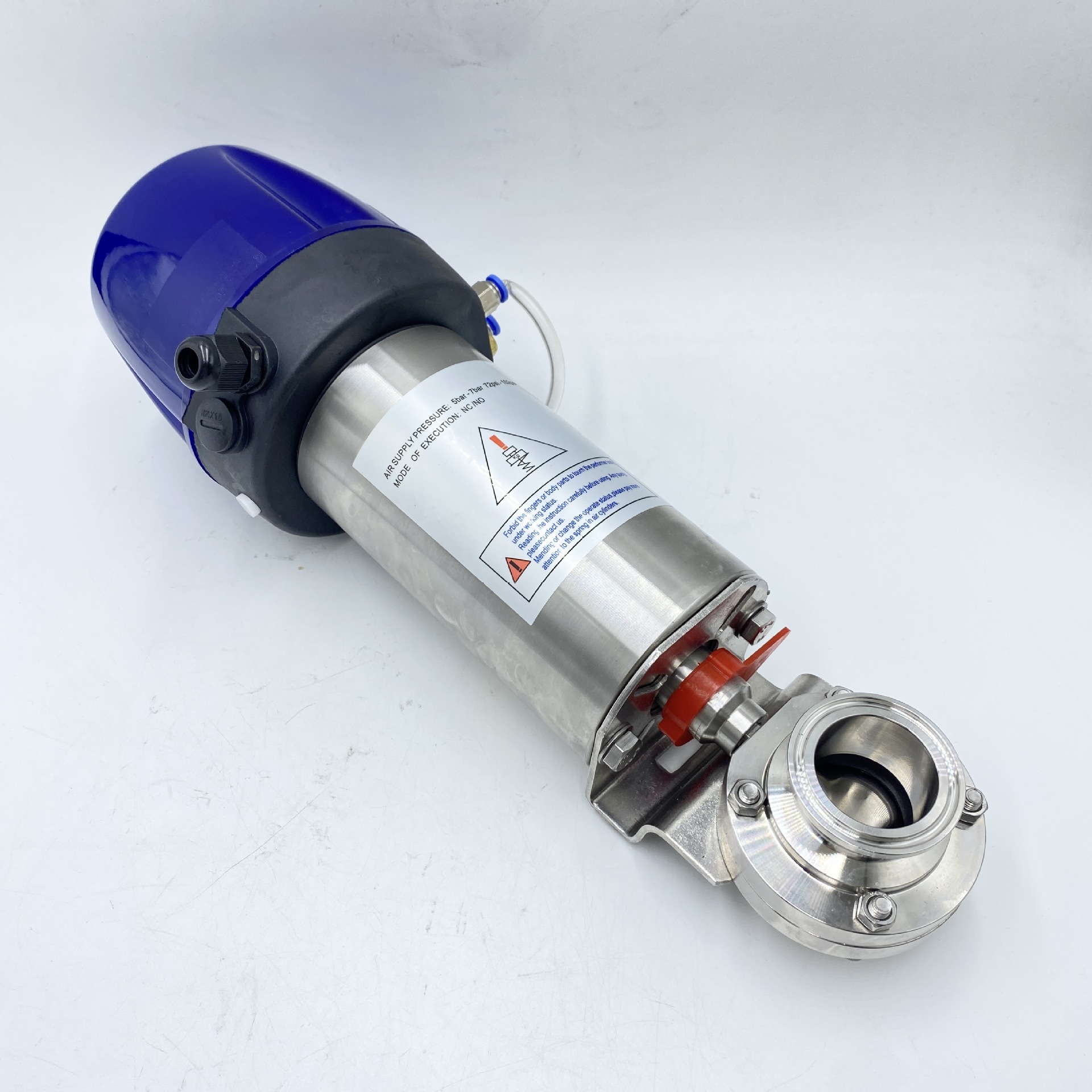 卫生级不锈钢智能型气动蝶阀 气动蝶阀不锈钢智能头通用气动蝶阀