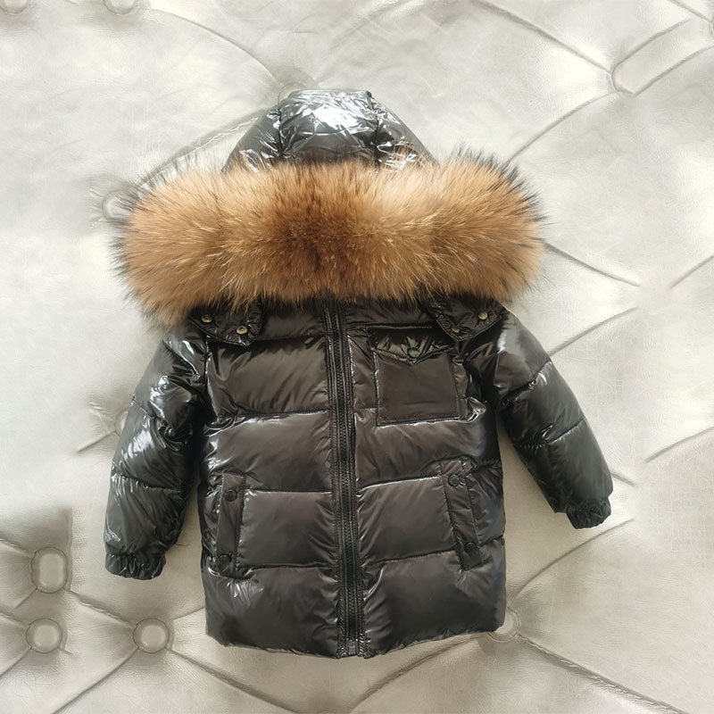 Otroška oblačila, puhovka, enak model za fantke in deklice, odebeljena kapuca, srednje velika in velika otroška elegantna puhovka_voghion.com