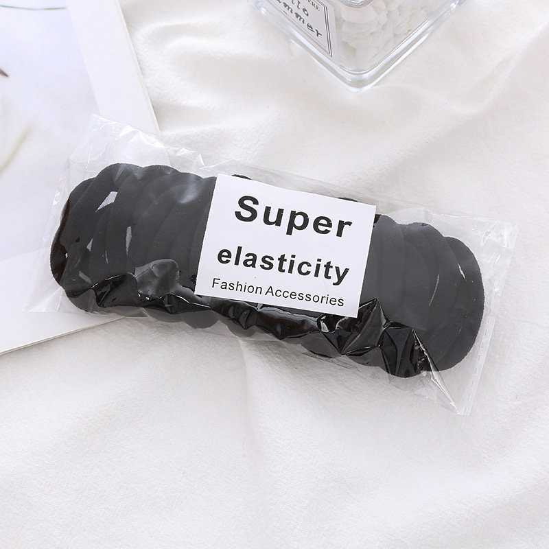 2022 caliente nuevo anillo de toalla banda de pelo adulto color cabeza cuerda sin costura alta banda de goma elástica Comercio Exterior Accesorios para el cabello al por mayor