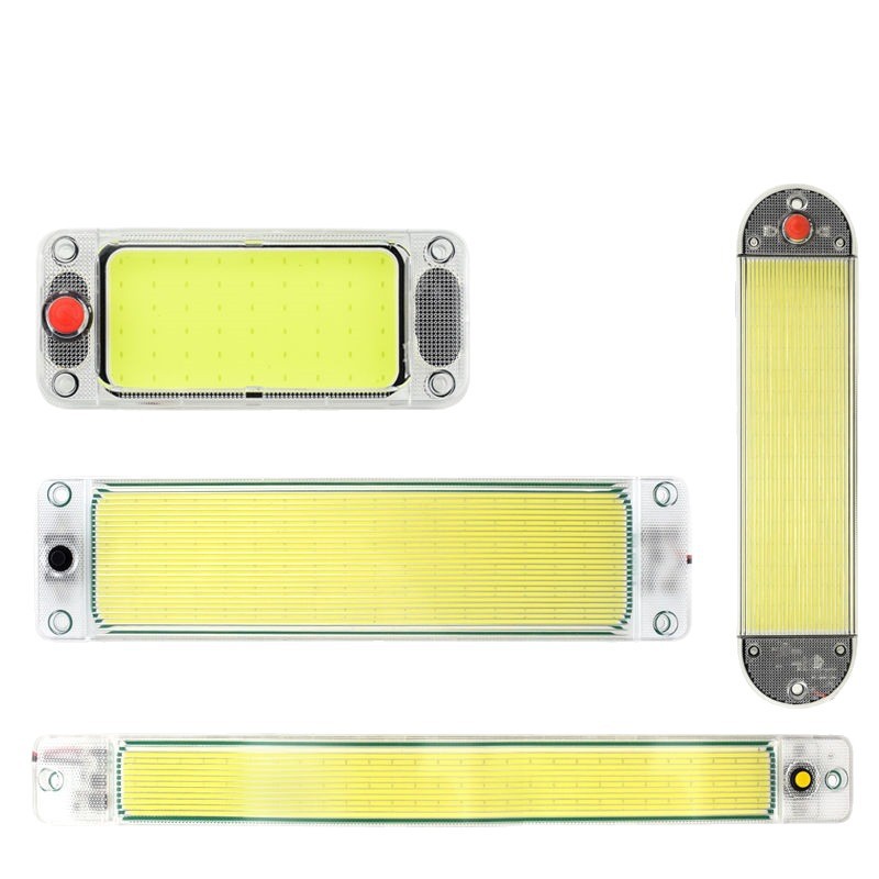 Truck Cab Cob Reading Light Vehicle-Mounted 12V-24V Universal Car Interior Lighting Dome Light Van Compartment Light