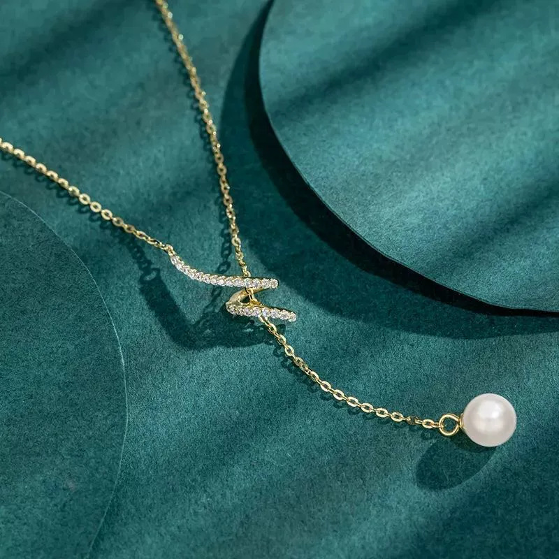 Женское ожерелье с кисточками из искусственного жемчуга в форме змеи, элитное, легкое роскошное, нишевая цепочка на ключицу, летнее морское ожерелье на день рождения подруги