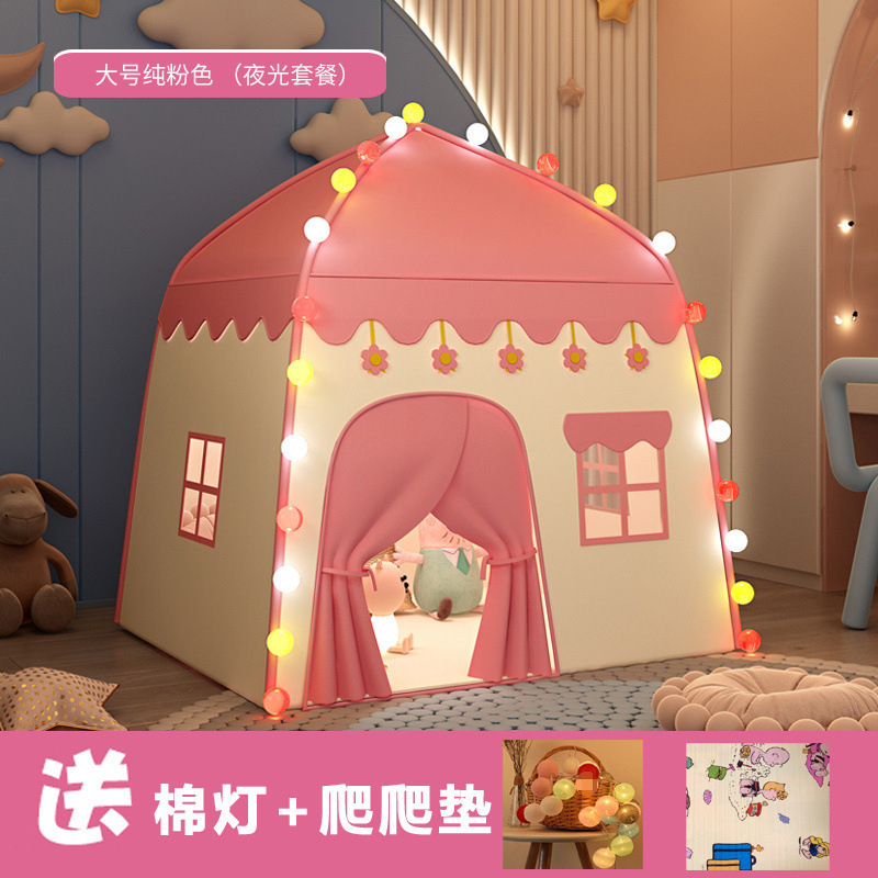 Nuevas tiendas de campaña para niños princesas interiores niñas caseras dormitorios juegos casa de bebés castillo casa pequeña cama cama separada