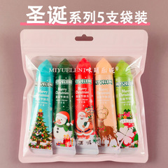 5本の袋入りのマイレニアイスクリームのクリスマスモデル30gハンドクリームは、脂っこい潤いで爽やかなクリスマスを補う