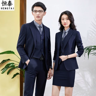 职业装西装套装总裁经理修身气质行政商务正装教师公务员西服
