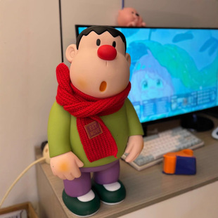 Large Crooked Head Scarf Fat Tiger Figure Cartoon Animation Doll Toy Birthday Gift Home Decoration Ornaments Wholesale