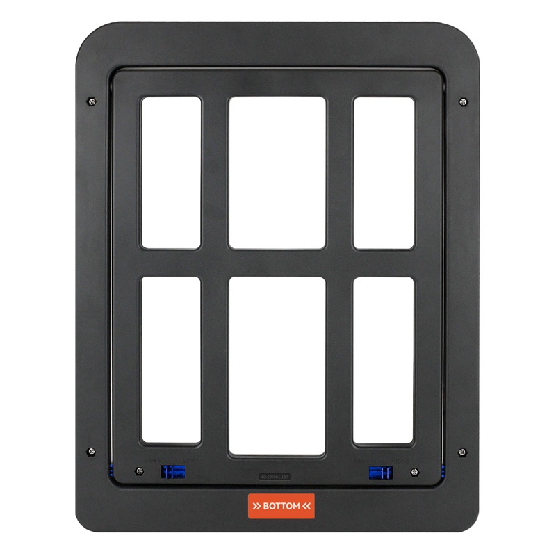 PET suministra nueva pantalla puerta gato puerta agujero puerta entrada libre y salida Plaid PET puerta gato suministros al por mayor