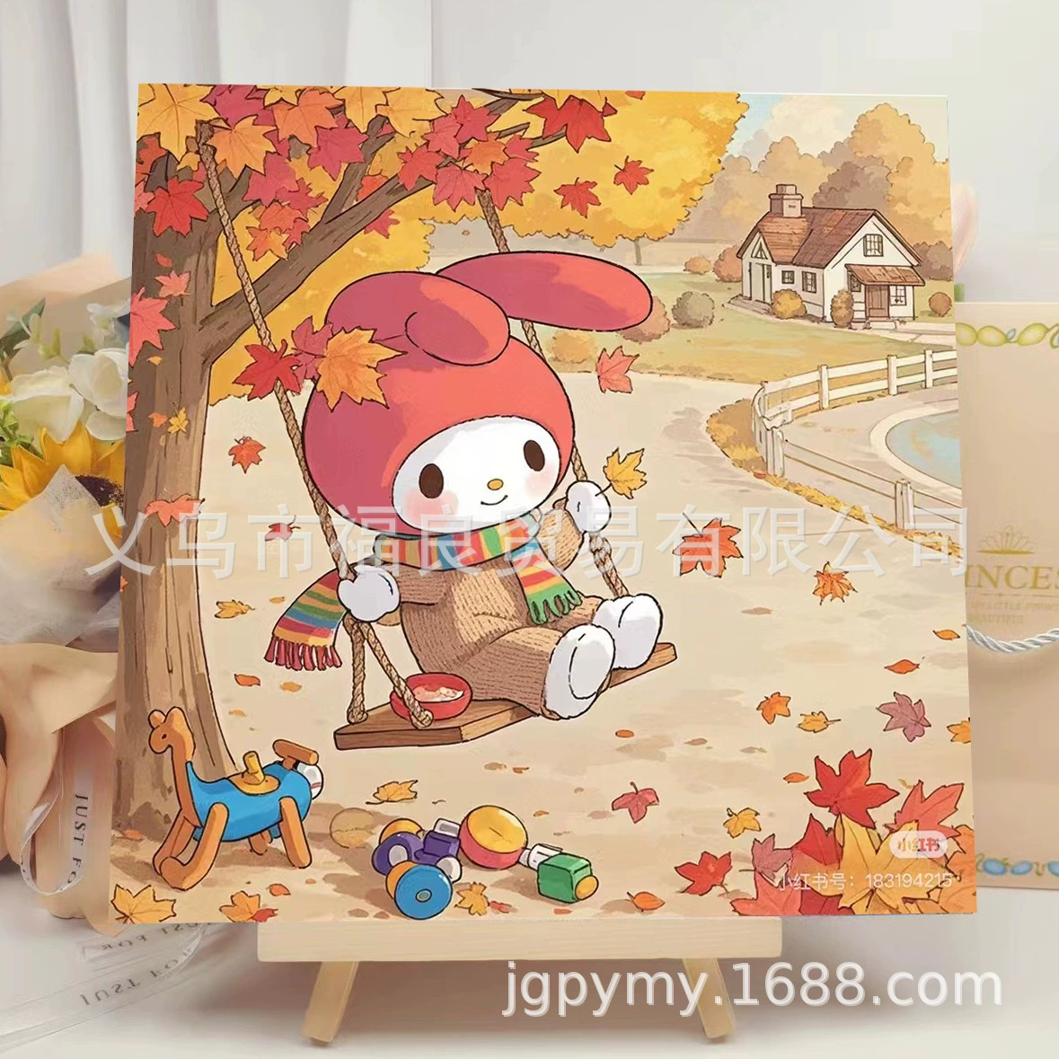 Набор алмазной мозаики DIY 30×30 см, деревянная рама, стразы и инструменты для выкладки