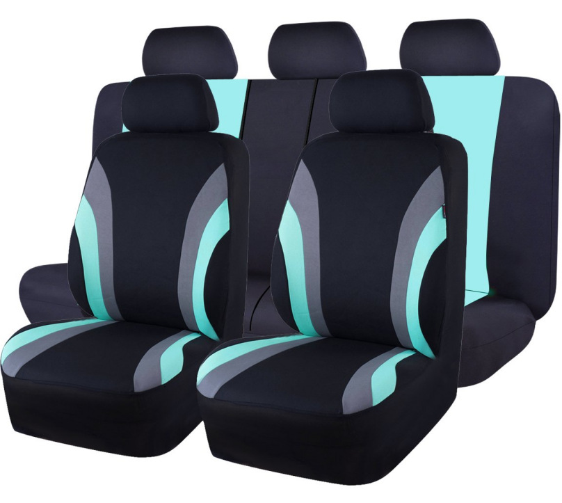 Fabricante general de doble cintura cojín de asiento de color conjunto completo agregado cubierta de asiento de automóvil todo incluido cojín de tela de asiento image 12