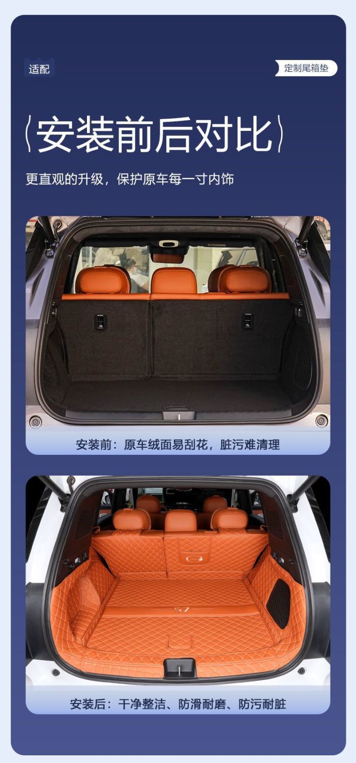 Trumpchi S7 Trunk Mat Full Surround Car Decoration Accessories Modified Trumpchi S7 Trunk Mat New