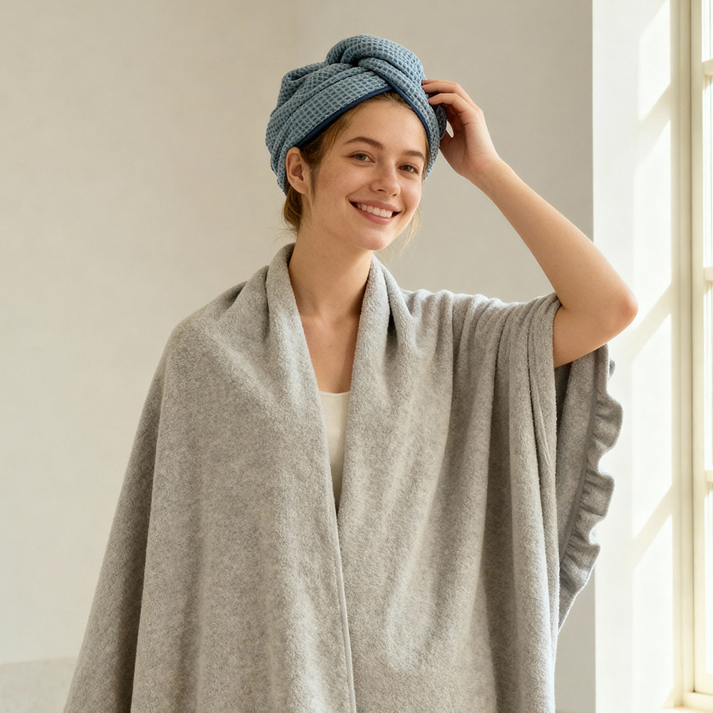 Figuras personalizadas delgadas piña sombrero de cabello seco sombrero de baño seco rápido súper absorción de agua bolsa de cabello toalla de cabello seco