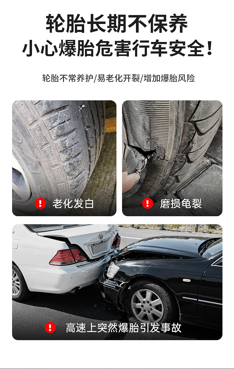 Car Tire Care Agent, Protective Agent, Polishing Agent, Tire Cleaner, Car Maintenance Protective Coating Agent