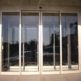 谷淄钢化玻璃自动门 不锈钢推拉门 弧形门 铝型材调光玻璃感应门