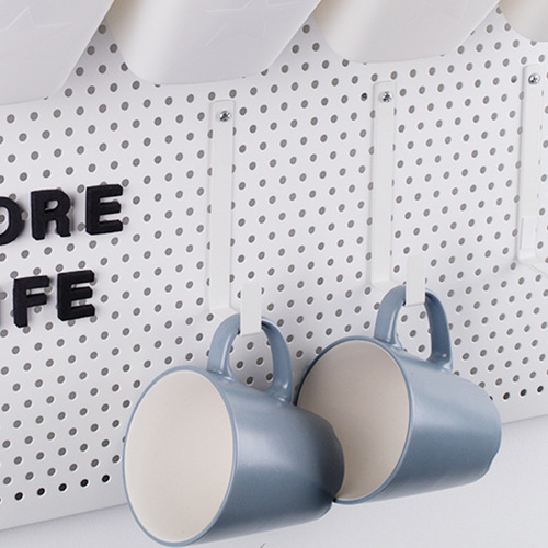 444Z wholesale hook hole board punch-free entrance hall punching stainless steel plate storage hole board accessories shelf hook