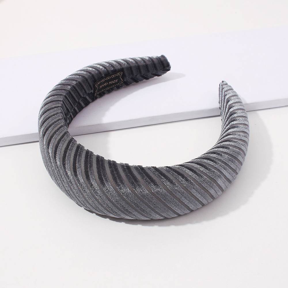 Fashion Solid Color Sponge Headband display picture 6