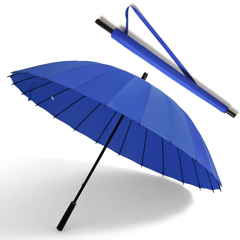 抗风24骨长柄超大号雨伞大量双人男女直杆自动晴雨伞广告|undefined