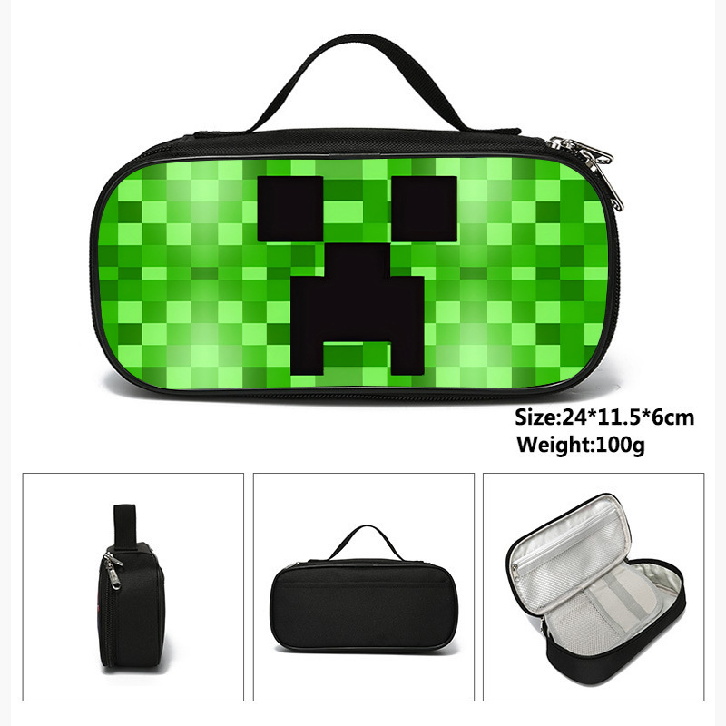 Spot estuche para lápices de dibujos animados My World mincraft estuche para lápices para estudiantes de primaria y secundaria image 3