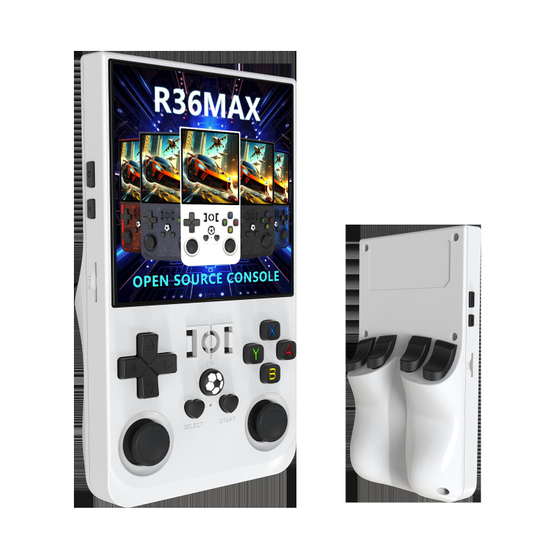 国境を越えた対外貿易スポット R36MAX ゲームコンソール オープンソース デュアル システム 4inch 大画面レトロ アーケード PSP ハンドヘルド コンソール|undefined