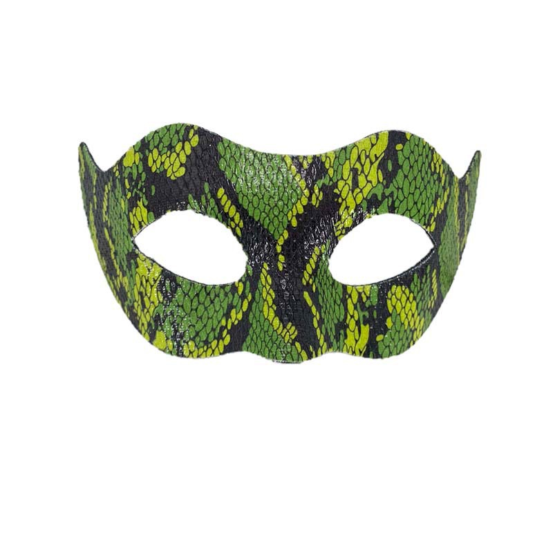 Máscaras de pareja media cara máscaras de baile piel de serpiente piel de cocodrilo máscaras de ojos fiesta de Halloween luchador jugueteo props